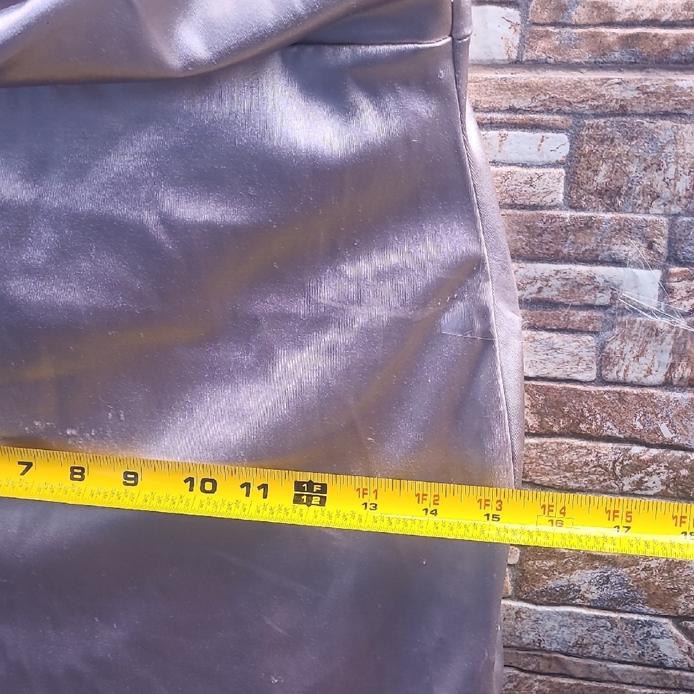 Almost Famous Asymmetrical Satin Dress in Silver - Picture 6 of 11
